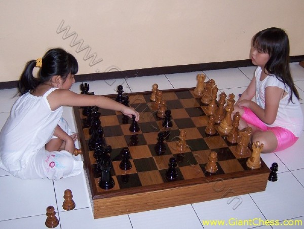 children play chess
