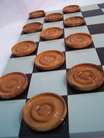 checker pieces for 8" chess