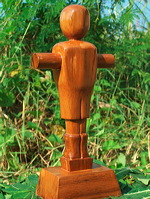soccer wooden trophy