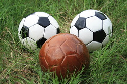 wooden soccer ball
