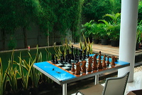 chess and checkers at lounge