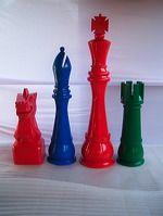 72 inchi color chess