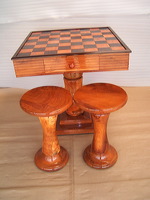 wooden chess table