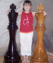 8 inch Wooden Chess Set