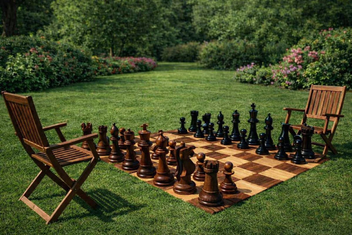 Thumbnail for A Breath of Strategy: Finding Focus and Grandeur in a Giant Garden Chess Match