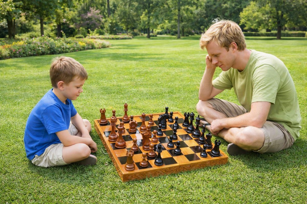 Thumbnail for A Father–Son Moment in the Park: Where Strategy Meets Serenity