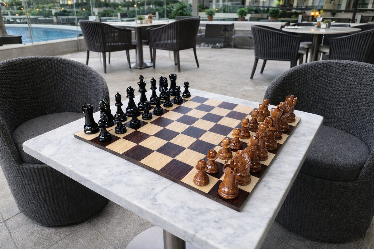 Thumbnail for A Game of Grandeur: Elevating Hotel Ambience with Giant Chess