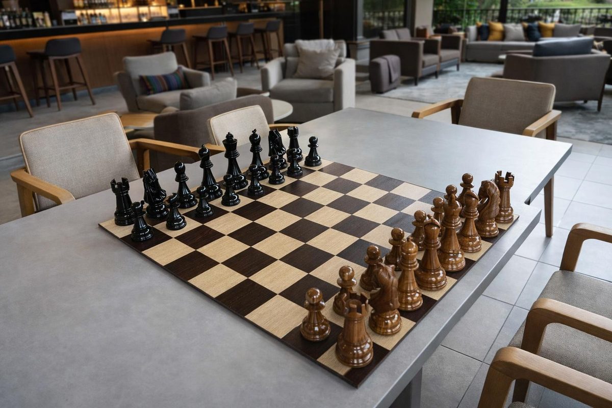 Thumbnail for A Lifestyle Encounter with Teakwood Chess at the Café