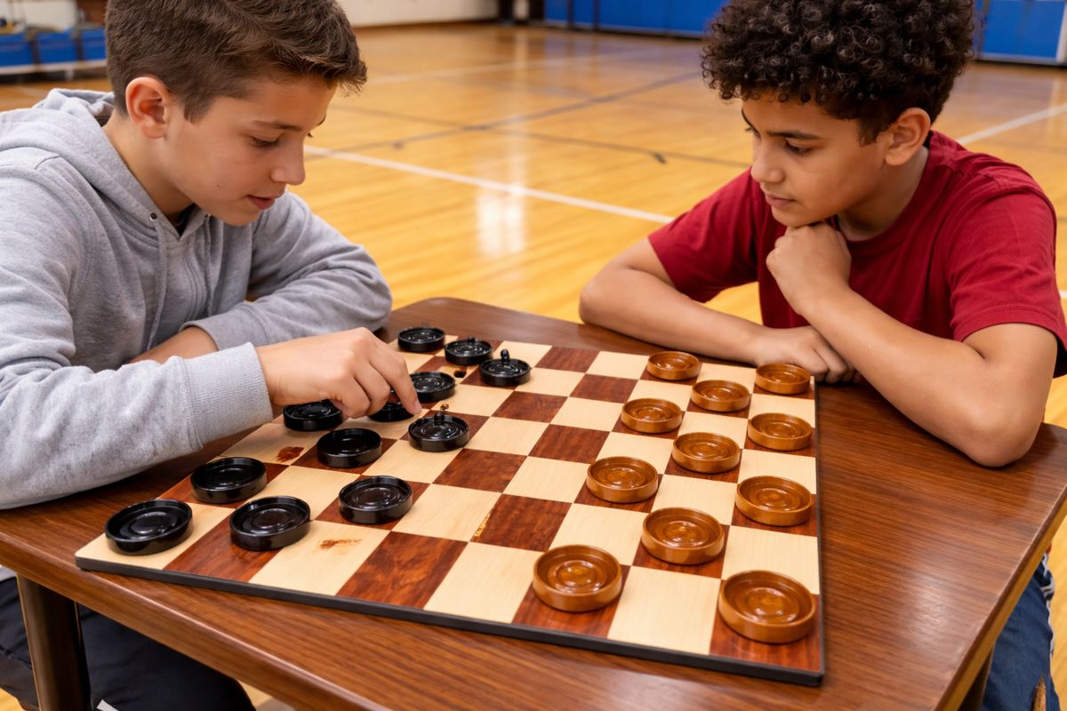 Thumbnail for Checkers in the School Hall_ A Teakwood Tradition