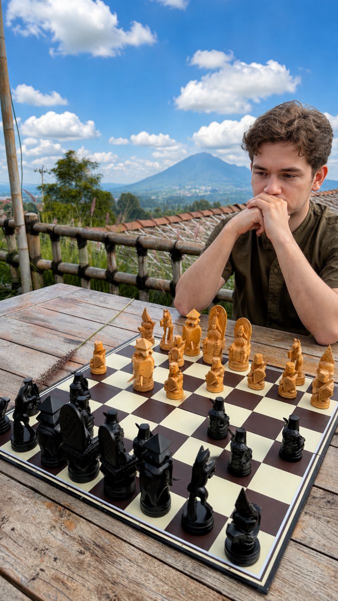 Thumbnail for Conquest Chess Set_ Elevating Strategy in a Majestic Outdoor Showdown