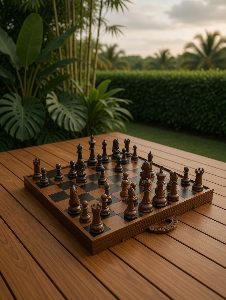 Thumbnail for Elevate Your Home Game Experience with a Timeless Teak Chess Set