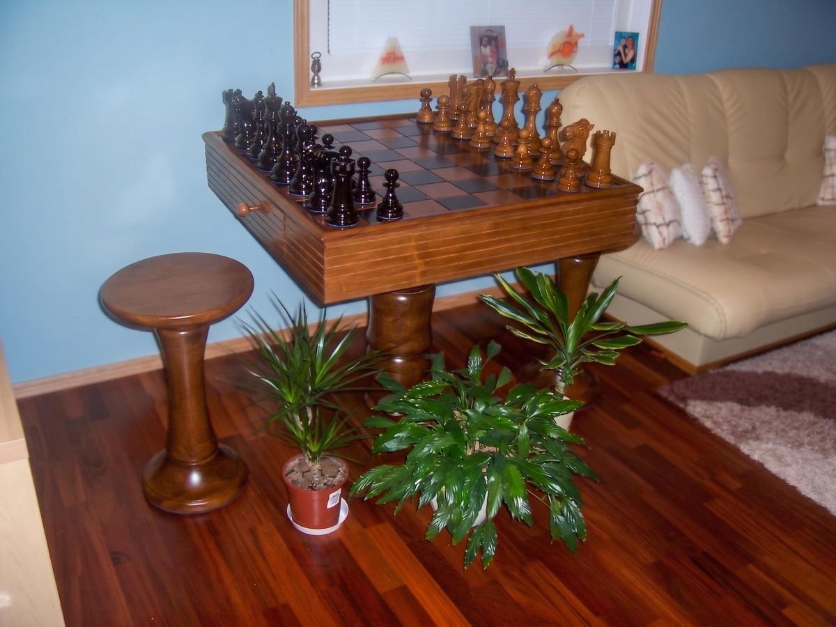Thumbnail for Elevate Your Living Space_ The Timeless Allure of a Giant Teak Chess Masterpiece