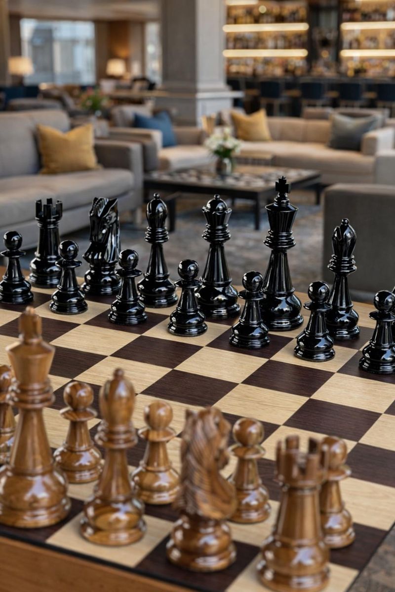 Thumbnail for Elevate Your Living Space_ The Timeless Allure of a Giant Teak Chess Set