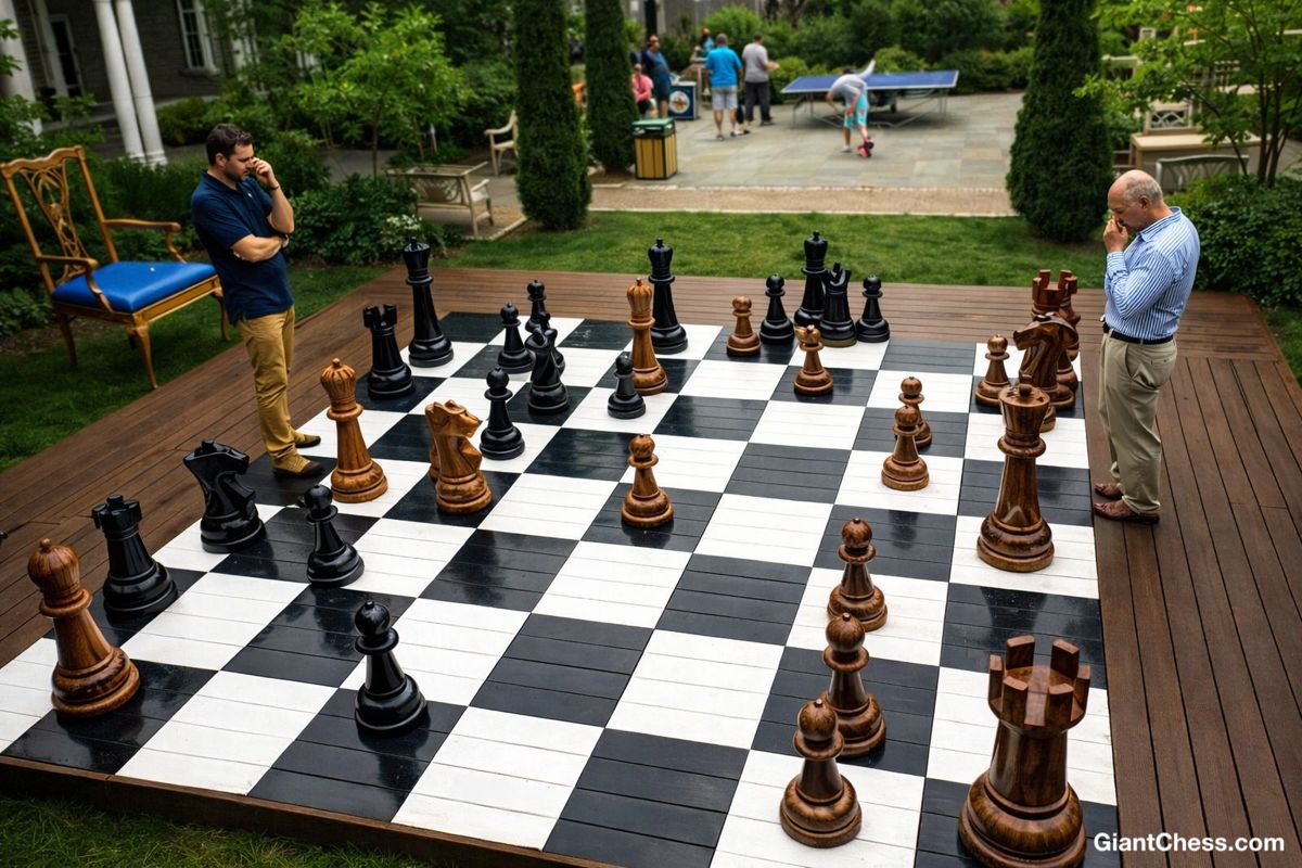 Thumbnail for Elevate Your Outdoor Space_ The Timeless Allure of Teak Giant Chess