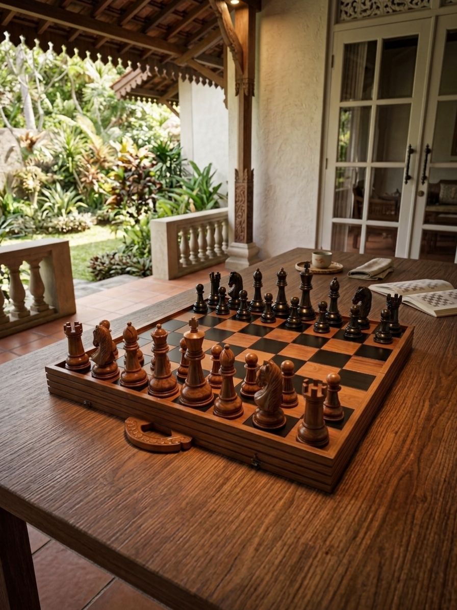 Thumbnail for Elevating Home De╠ücor with Teakwood Giant Chess Sets