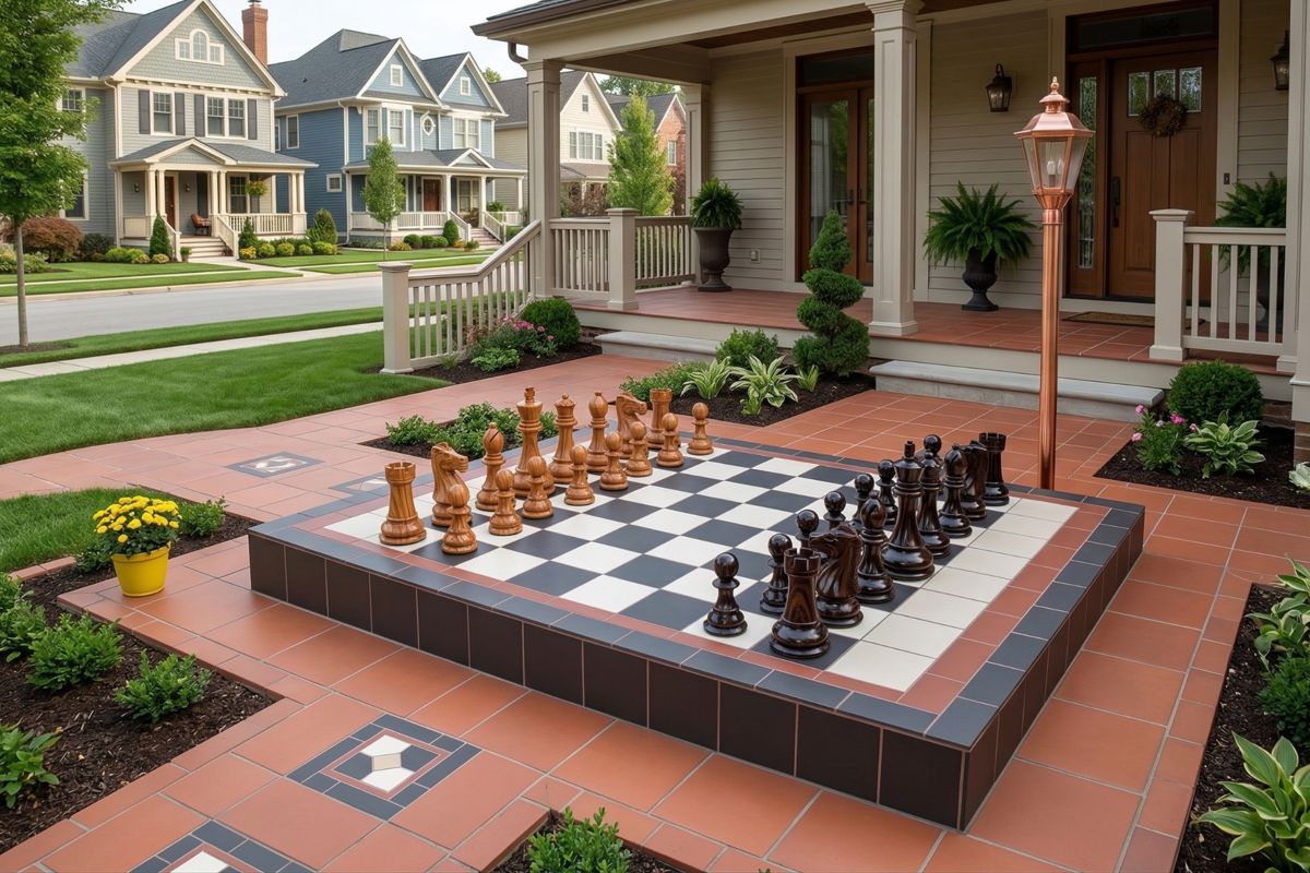 Thumbnail for Elevating Neighborhood Prestige with a 40cm Teak Giant Chess Set