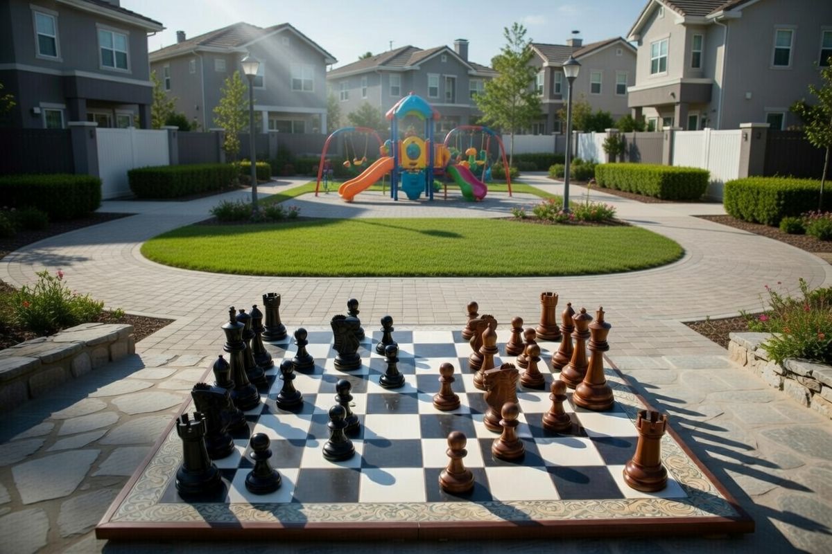 Thumbnail for Giant Chess in the Heart of a Residential Community