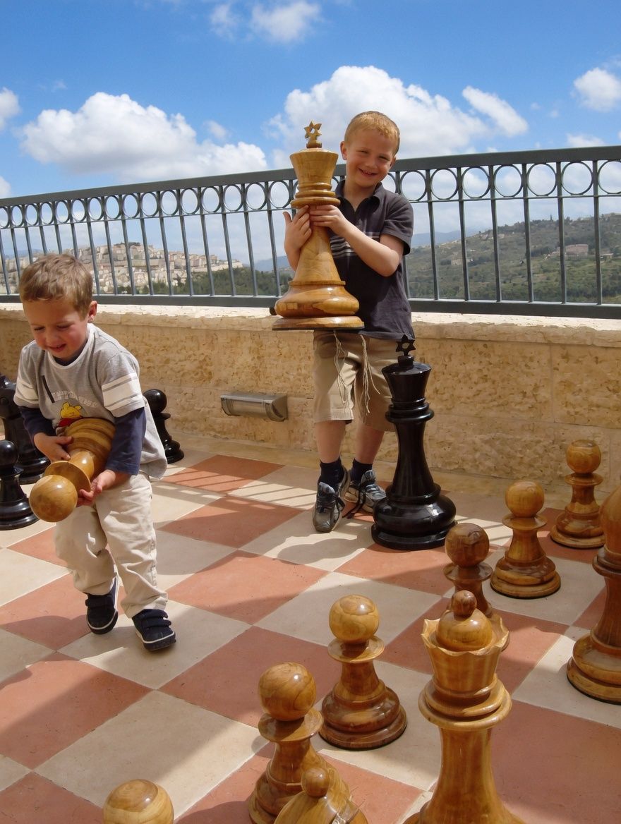 Thumbnail for Giant Chess in the Holy Land_ Two Little Boys Conquer a Massive Chess Set in Israel
