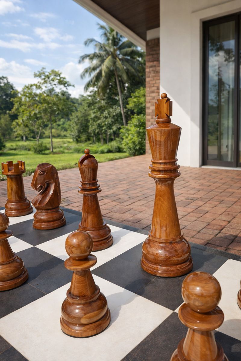 Thumbnail for Giant Teak Chess Sets_ Where Timeless Craftsmanship Meets Epic Outdoor Luxury