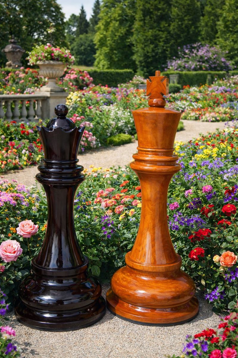 Thumbnail for Giant Teak Chess_ Where Luxury and Strategy Meet