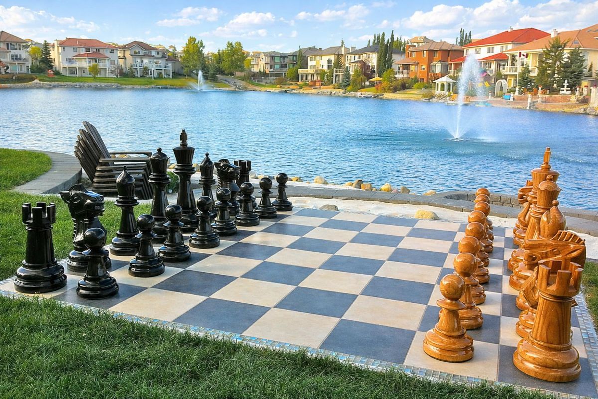 Thumbnail for Luxury by the Lakeside_ The Wonderful and Elegance of Teak Giant Chess