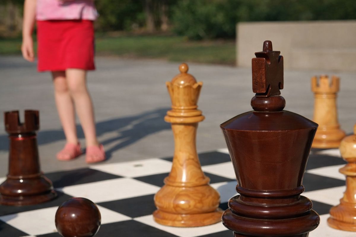 Thumbnail for Outdoor Chess Grandeur_ Strategy in Life-Sized Form