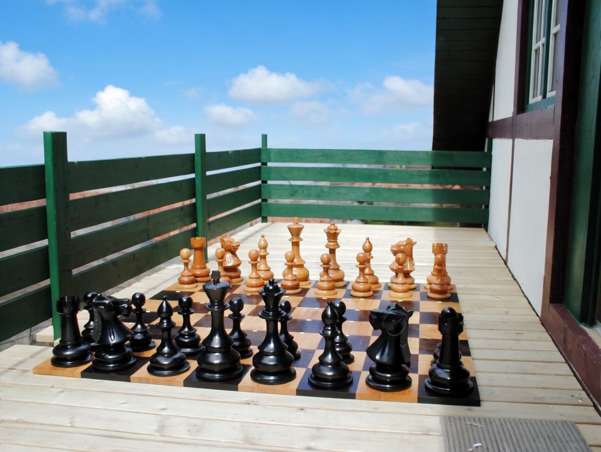 Thumbnail for Teak Giant Chess: The Ultimate Luxury Outdoor Game That Belongs in Your Home