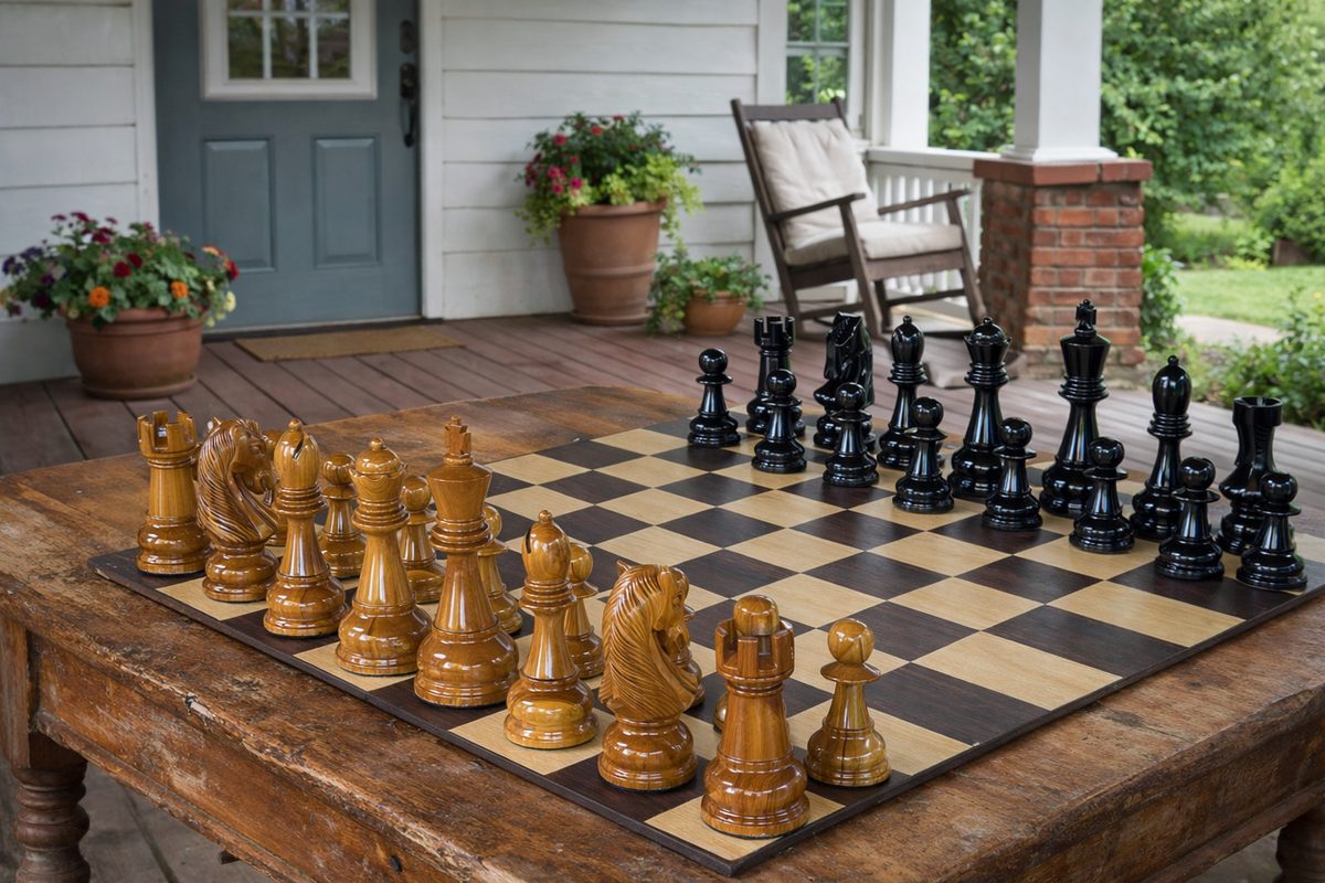 Thumbnail for Teakwood Grandeur: Chess That Elevates Outdoor Living