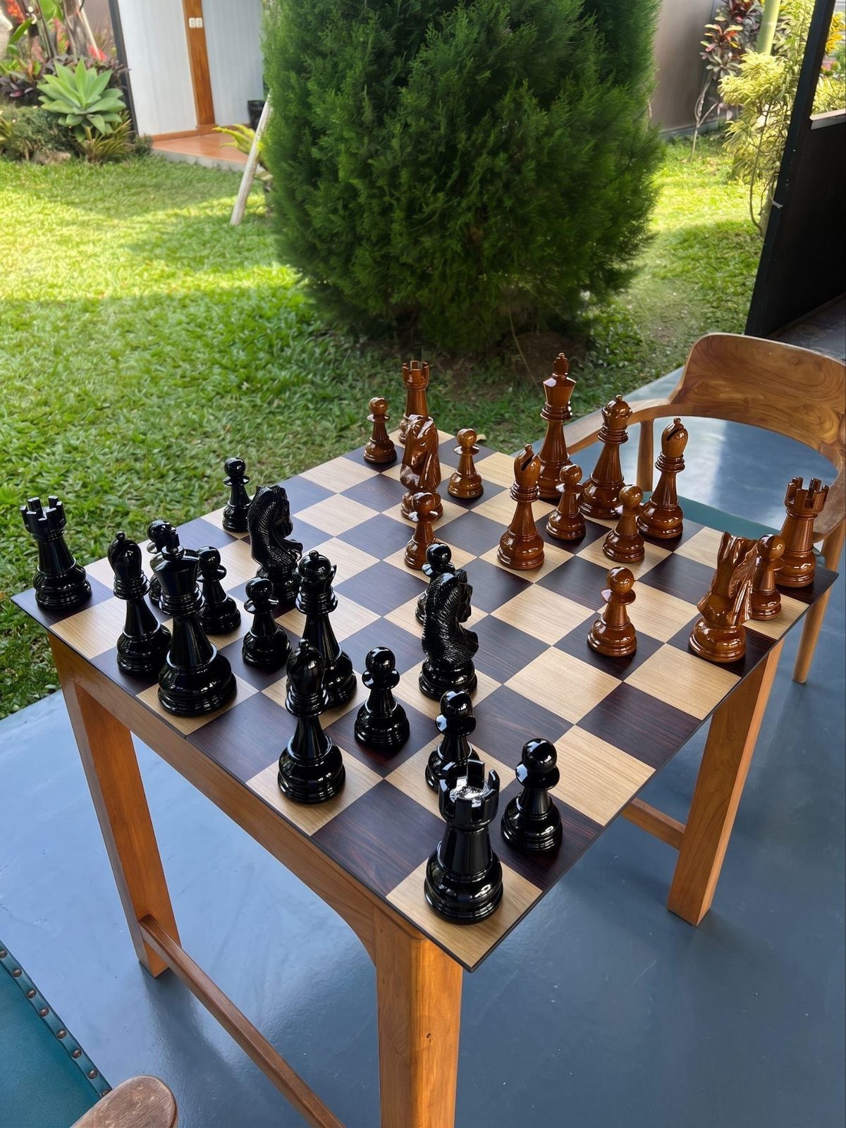 Thumbnail for The Art of Living: Elevating Your Space with a Luxury Teak Chess Set
