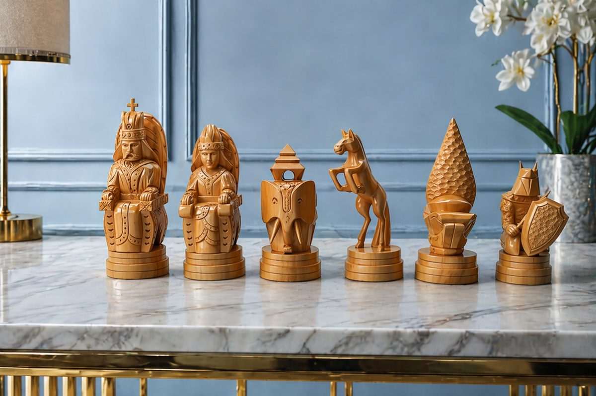 Thumbnail for The Art of Strategy: Elevating Your Space with Hand-Carved Teak Masterpieces