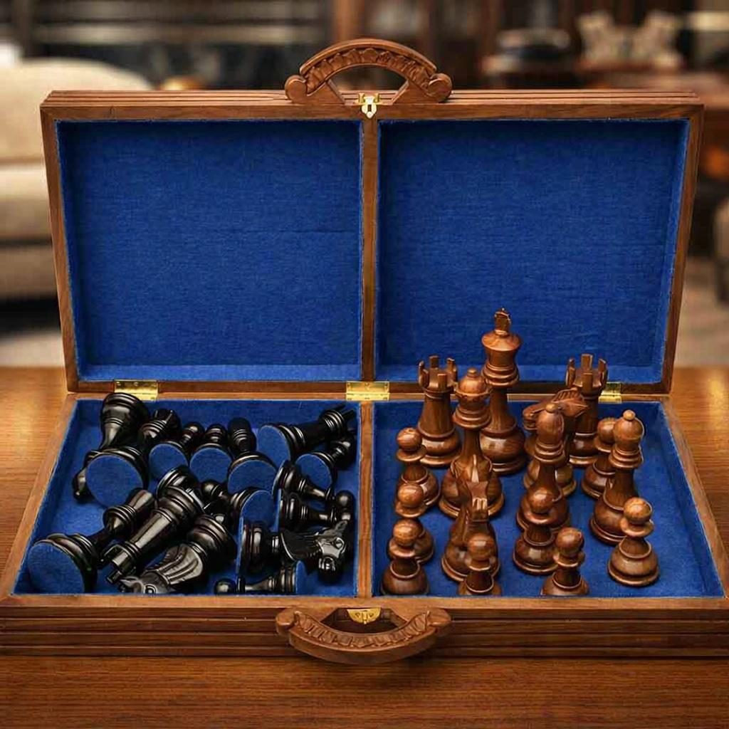 Thumbnail for The Art of Timeless Strategy: A Collector's Teak Chess Set