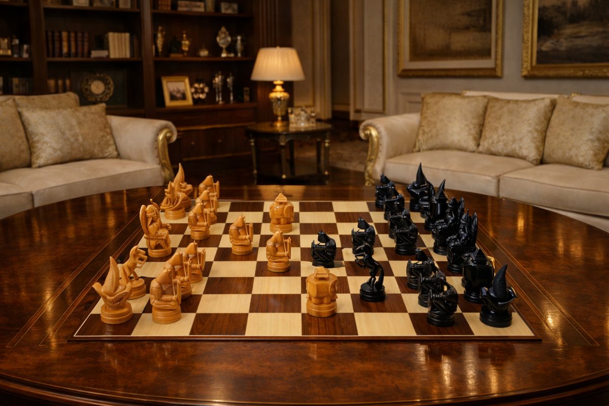 Thumbnail for The Conquest: A Timeless Chess Masterpiece for Luxurious Living