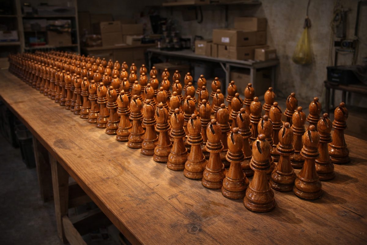 Thumbnail for The Epic Allure of Giant Teak Chess Sets: Where Craftsmanship Meets Grandeur