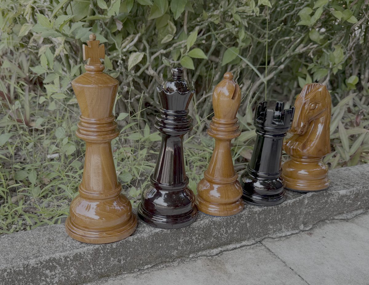 Thumbnail for The Grandeur of Strategy: Introducing the 20cm Teak King Chess Set