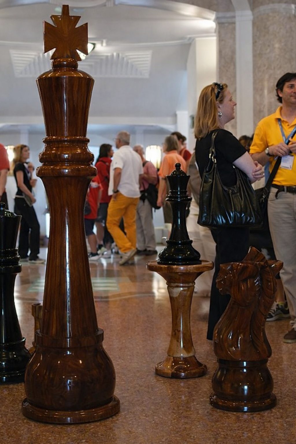 Thumbnail for The Majestic Giant Teak Chess Set: A Stunning Fusion of Art, Craftsmanship, and Strategy