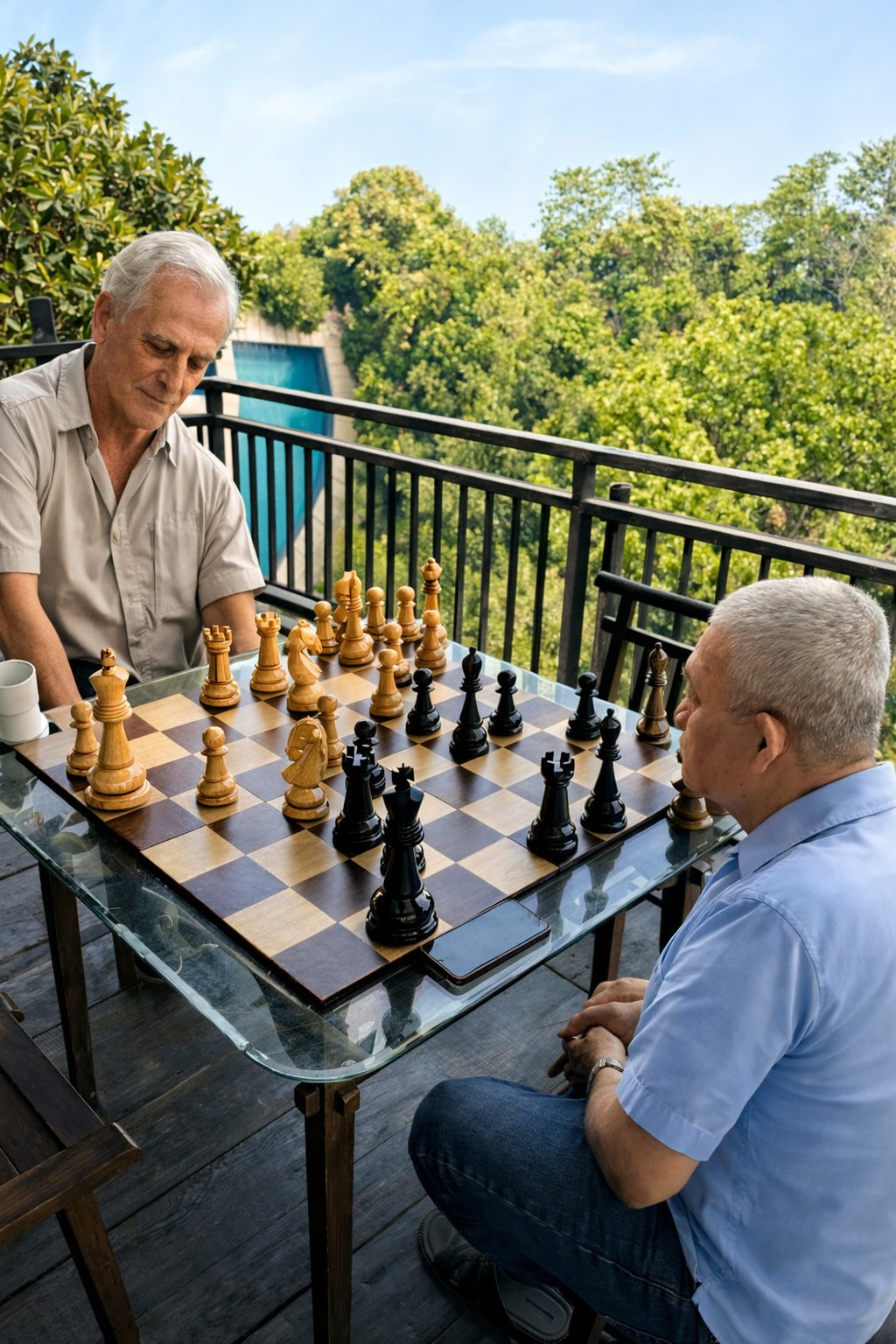Thumbnail for The Refined Beauty of 20cm Teak Chess Sets
