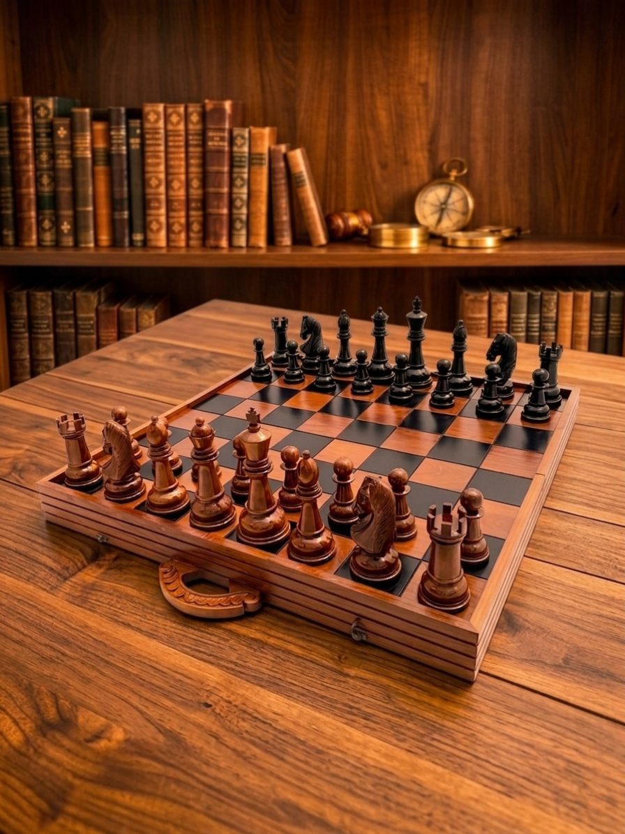 Thumbnail for The Timeless Allure of Teakwood Giant Chess Collections