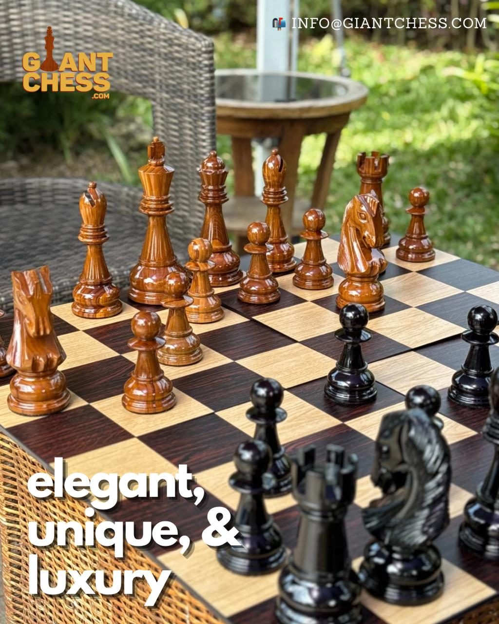 Thumbnail for The Ultimate Statement Piece: Why an 8-Inch Teak Chess Set is the Pinnacle of Luxury