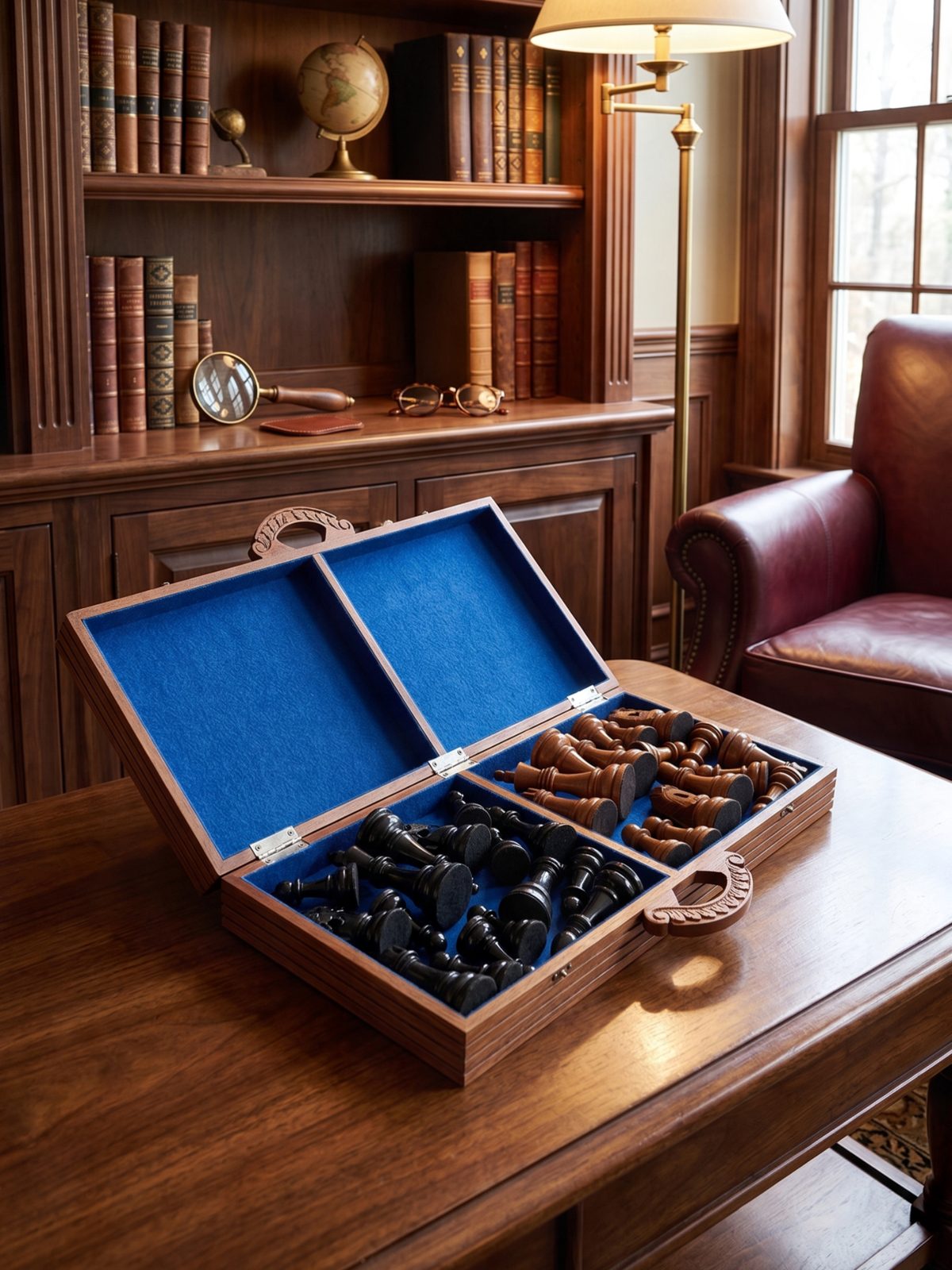 Thumbnail for Timeless Elegance: The Teak Chess Suitcase by GiantChess.com