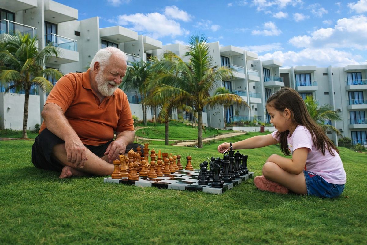 Thumbnail for Timeless Leisure with Teakwood Chess by GiantChess.com