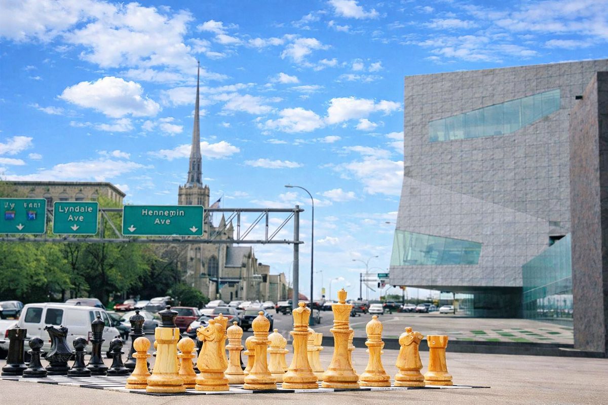 Thumbnail for Urban Elegance: The Art of Teakwood Chess in the City