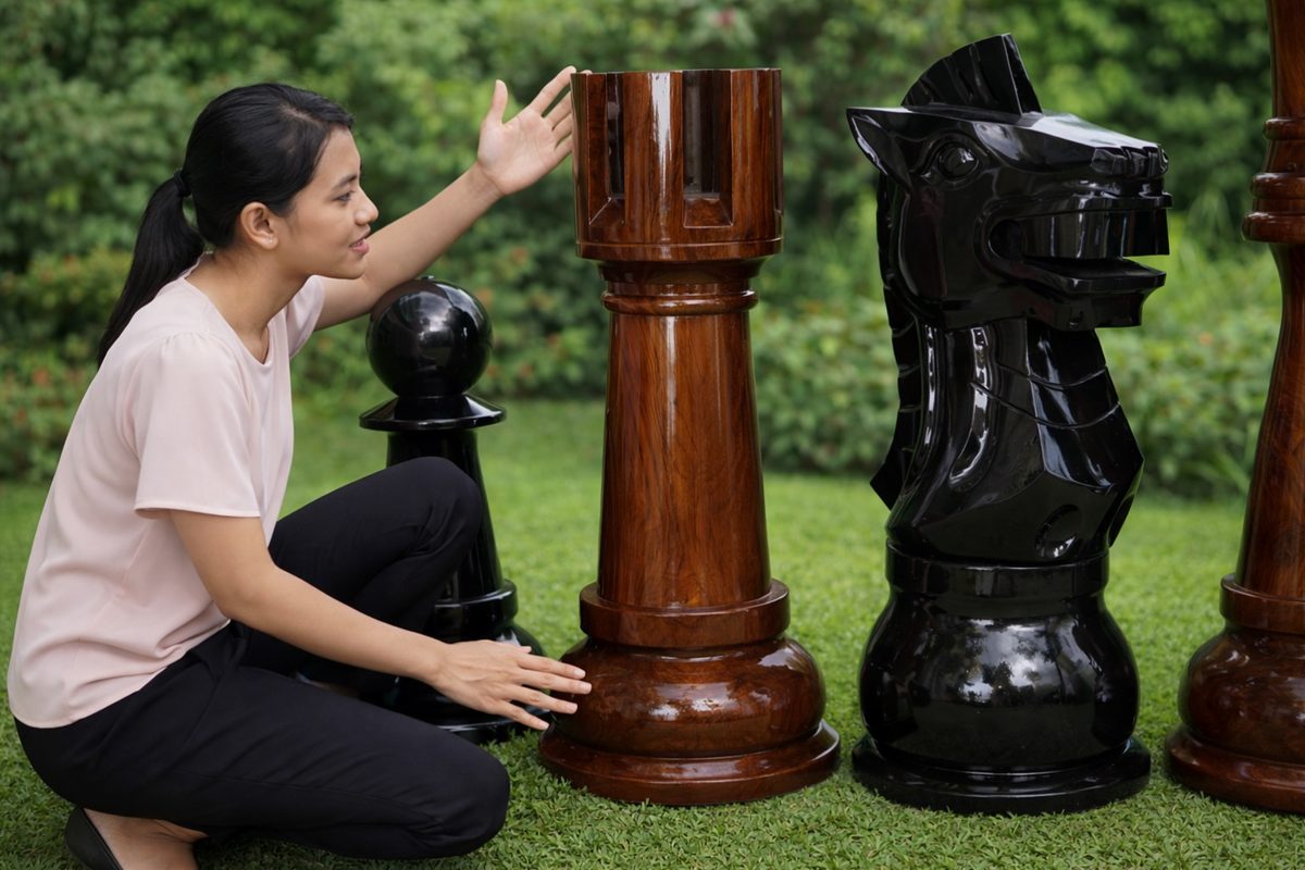 Thumbnail for When Chess Goes Life-Sized: The Art and Impact of Giant Teak Chess Sets