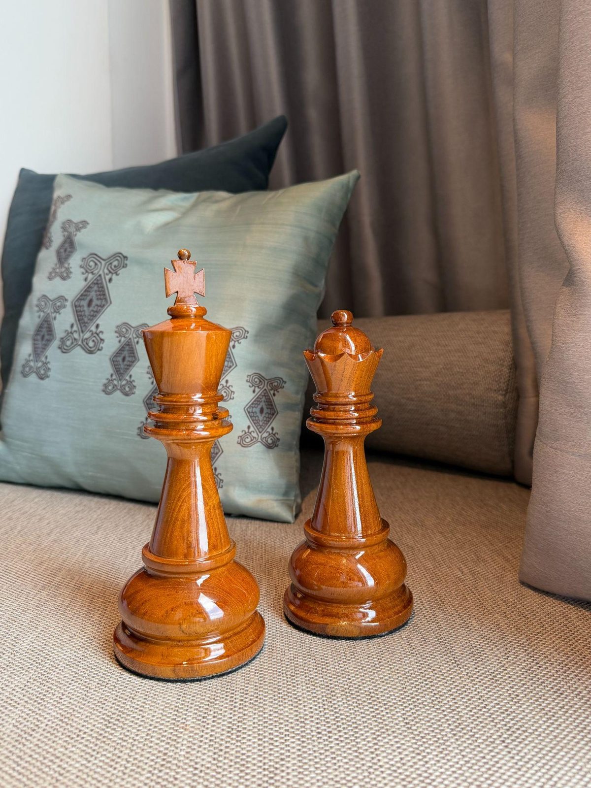 Thumbnail for Where Strategy Meets Craftsmanship: The 20cm Teak Chess Set