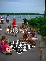 children play chess