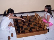 children play chess