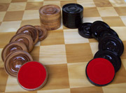 Wooden Checkers