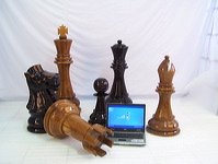 giant chess pieces