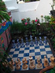 wooden marble chess