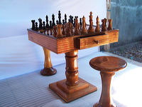 Wooden Chess Table